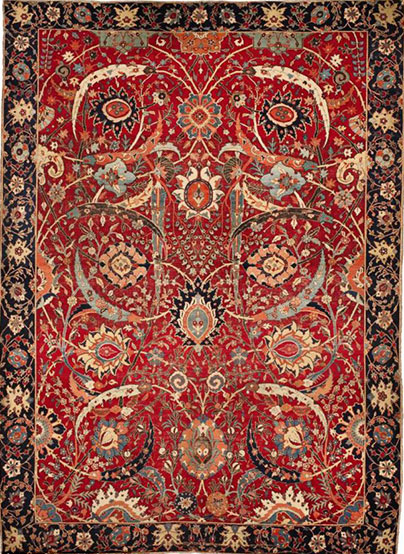 The most expensive carpet in the world woven from Kerman with sickle flowers!