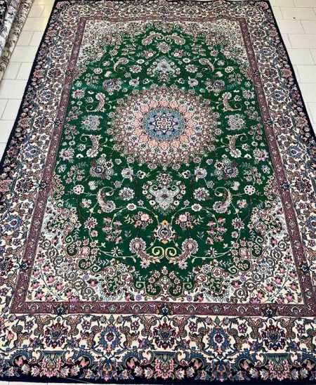 green Nain rug