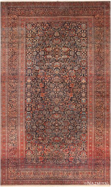 antique Muhtasham Kashan rug