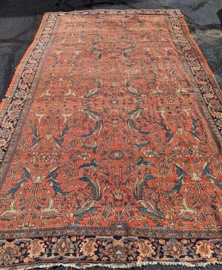Antique Farahan rug, Late 1800s